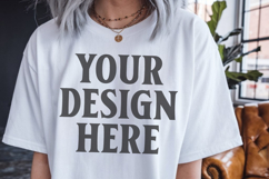 Comfort Colors 1717 White T-Shirt Mockup Product Image 1