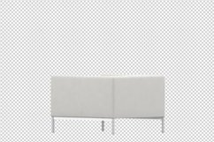 Isometric Arm Chair 3D isolated render Product Image 1