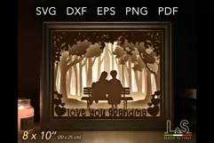 Grandma svg Shadow Box 3D | Grandmother svg Layered Lightbox Product Image 1