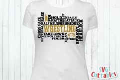 Wrestling SVG | Wrestling Word Art | Shirt Design Product Image 3