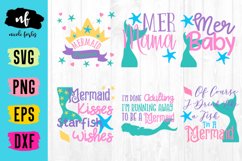 Mermaid SVG Cut File Bundle Product Image 1