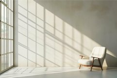 Uncluttered Armchair minimalist. Generate Ai Product Image 1
