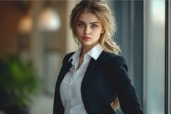 Confident businesswoman in office setting Product Image 1