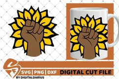 Fist svg, Hand svg, Power svg, Sunflower svg, Black Man svg Product Image 2