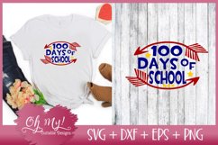 100 Days Of School - SVG DXF EPS PNG Cutting File Product Image 1