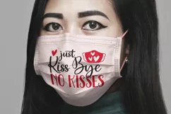 Just Kiss bye no Kisses svg eps png ai pdf Product Image 2