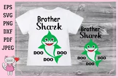 Brother shark Svg files Family shirt Product Image 1