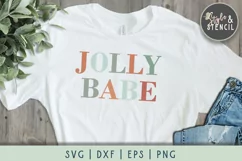 Jolly Babe Christmas SVG - PNG, DXF, SVG, EPS, Cut File Product Image 1