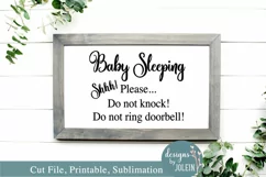 Baby Sleeping SVG, Sublimation, Printable, Jpeg, farmhouse Product Image 2