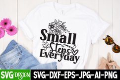 Small Steps Everyday SVG Cut File,Motivational SVG Design Product Image 1