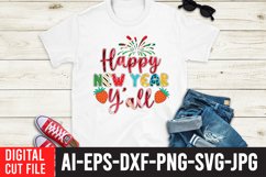 Happy New Year y_all Sublimation Design , Happy New Year Product Image 5