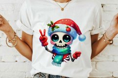 Christmas skeleton Sublimation PNG. Product Image 3