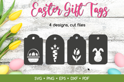 Easter Gift Tags SVG Cut Files, Easter Cutting Tag Template Product Image 1