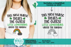NICU Nurse SVG, St Patricks Day Nurse Shirt, Leprechauns SVG Product Image 1