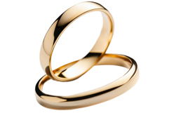 gold rings, transparent background Product Image 1