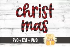 Christmas - Buffalo Plaid Christmas SVG PNG DXF Cut File Product Image 2