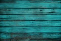 Vibrant Turquoise planks surface. Generate Ai Product Image 1