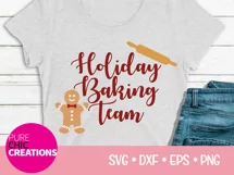 Christmas SVG|Holiday Baking Team|SVG DXF PNG EPS Product Image 2