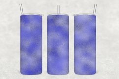 Blue Metallic Foil Tumbler Wrap Sublimation Product Image 1