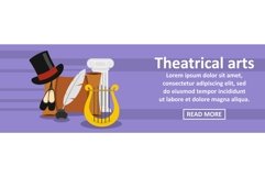 Theatrical arts banner horizontal concept Product Image 1