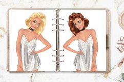 Fashion girl clipart, planner girl clipart, fashion girl png Product Image 8