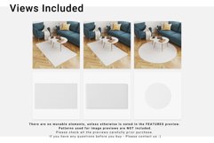 3 Types of Carpets in Living Room Mockup Set Product Image 2