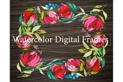 3 Watercolor Digital Frames Product Image 1