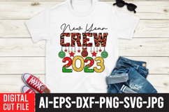 New Year Crew 2023 Sublimation Design Product Image 1