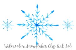 Watercolor Snowflakes Clip Art, Transparent PNG Product Image 3