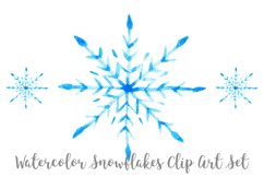 Watercolor Snowflakes Clip Art, Transparent PNG Product Image 3