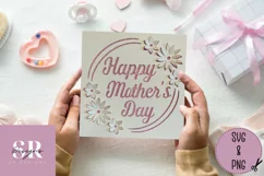 3D Floral Mother’s Day card | Paper cutting | Mother’s Day Product Image 4