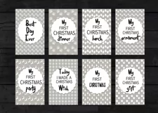 Baby's First Christmas Milestone Cards I Milestone Cards Product Image 4