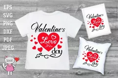 Valentines day svg, Love red heart cut SVG, Cutting files Product Image 2