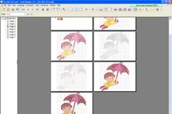 Boy with Umbrella - PDF Cross Stitch Pattern Product Image 2