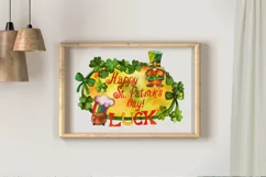 St Patricks Day. Sublimaion. Card. Watercolor Clipart Product Image 3