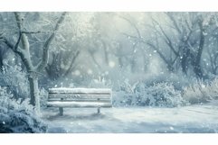 cold snowy bench Product Image 1