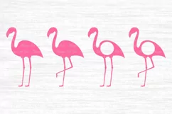 Pink flamingo svg file, Flamingo cut file, Flamingo clipart Product Image 2