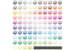 100 Round Diamond Clip Arts, Jewelry Clip Arts Product Image 2