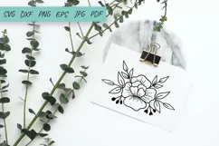 Flower Floral SVG Design, Floral cut file, Flower Bouquets Product Image 2