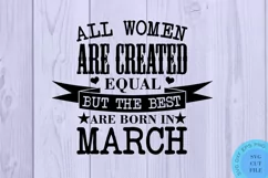 March Svg March Birthday Svg Queens Are Born In March Product Image 2