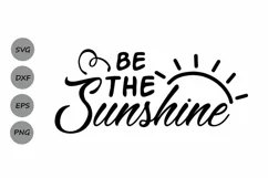 Be The Sunshine SVG, Summer Svg, Bible Verse Svg. Product Image 1