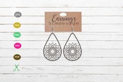 Earrings SVG,earrings template earrings cut file, earrings Product Image 1