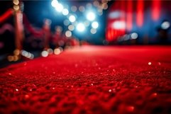 Red carpet premiere night with bokeh lights Product Image 1
