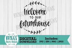 Welcome to our Farmhouse Sign Svg |Sign cut file Product Image 2