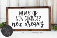 New Year New Chances New Dreams SVG | Holiday Cut File Product Image 3