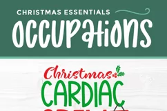 Christmas Cardiac svg - a cardiac christmas crew svg file Product Image 3