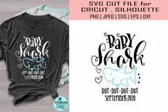 Baby shark due september svg, baby shark due svg Product Image 1