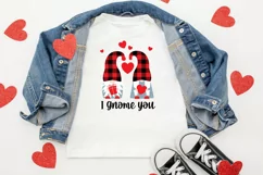 Valentines day gnomes svg | I gnome you | hearts love svg Product Image 5