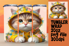 ELEGANT 20oz Tumbler Design for Personal Use , Cute Cat Product Image 1