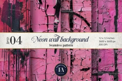 Cracked Pink Paint Wall | Grunge Texture Background Product Image 1